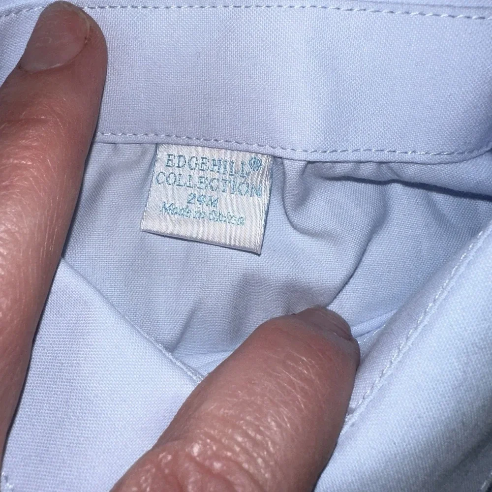 Edgehill Collection Baby Boys Dress Shirt Floral Bow Tie 24 Months New With Tags